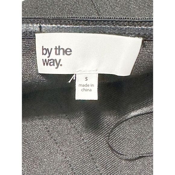 By the Way. Mimi Lace Up Strapless Dress Black Lace-Up Bandeau Corset Mini Small - Picture 13 of 14